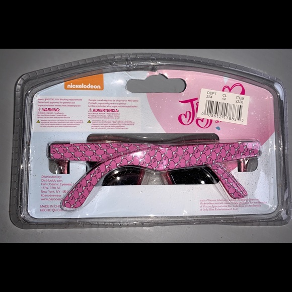 JoJo Siwa Sunglasses Pink Sparkles Heart - Picture 2 of 2